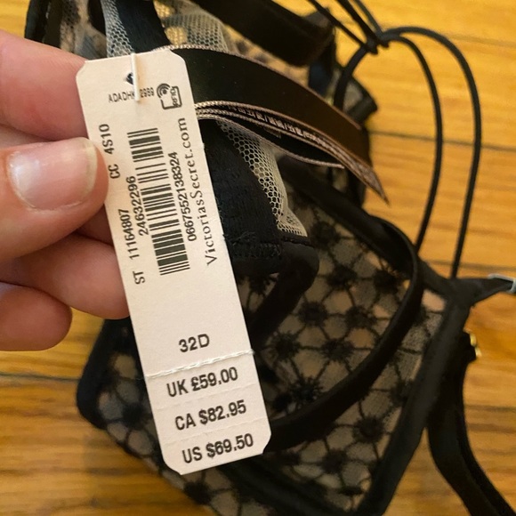 NWT Starburst Unlined Demi Bra - Black - 32D - Picture 5 of 5